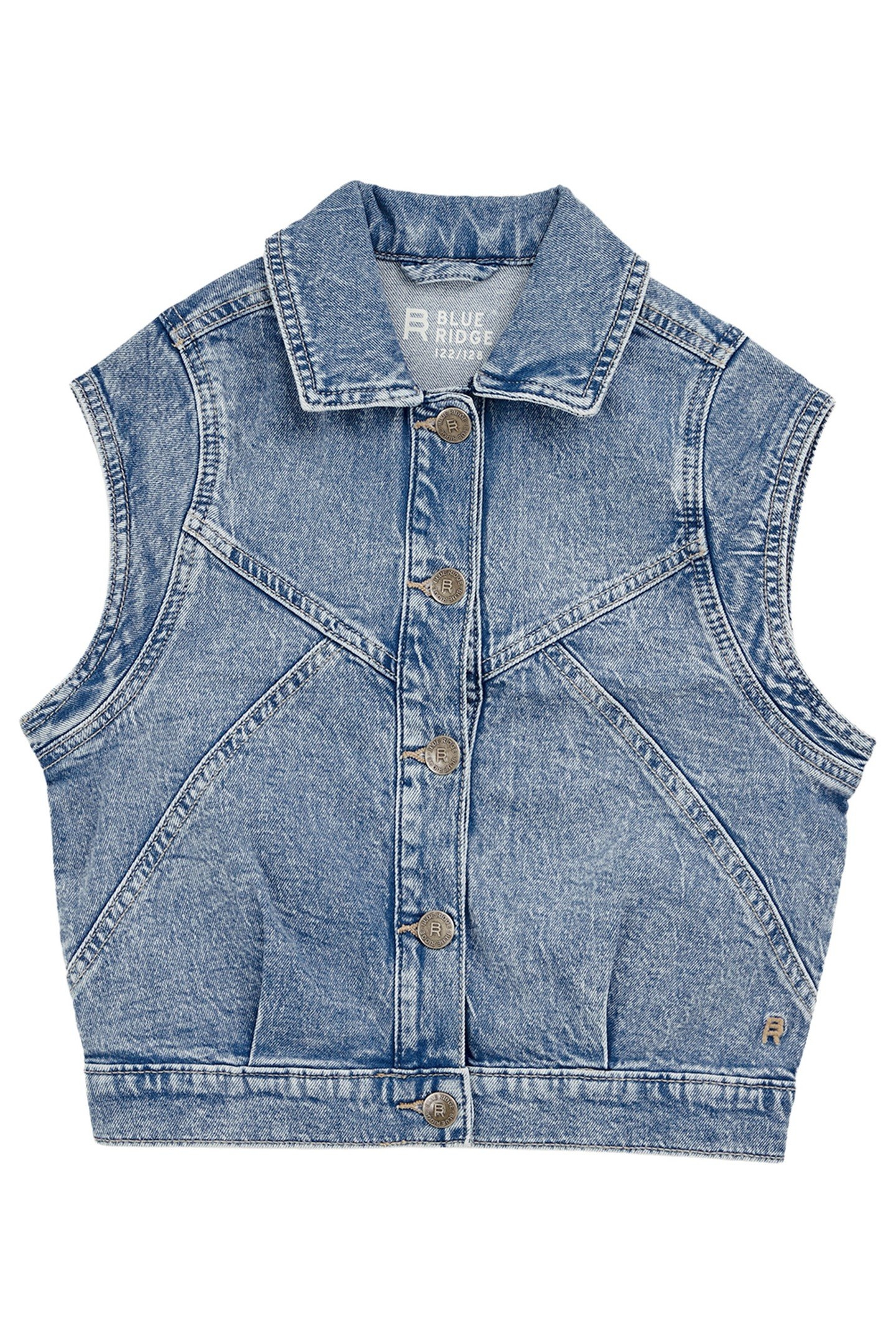 GIRLS GILET LIGHT BLUE 1