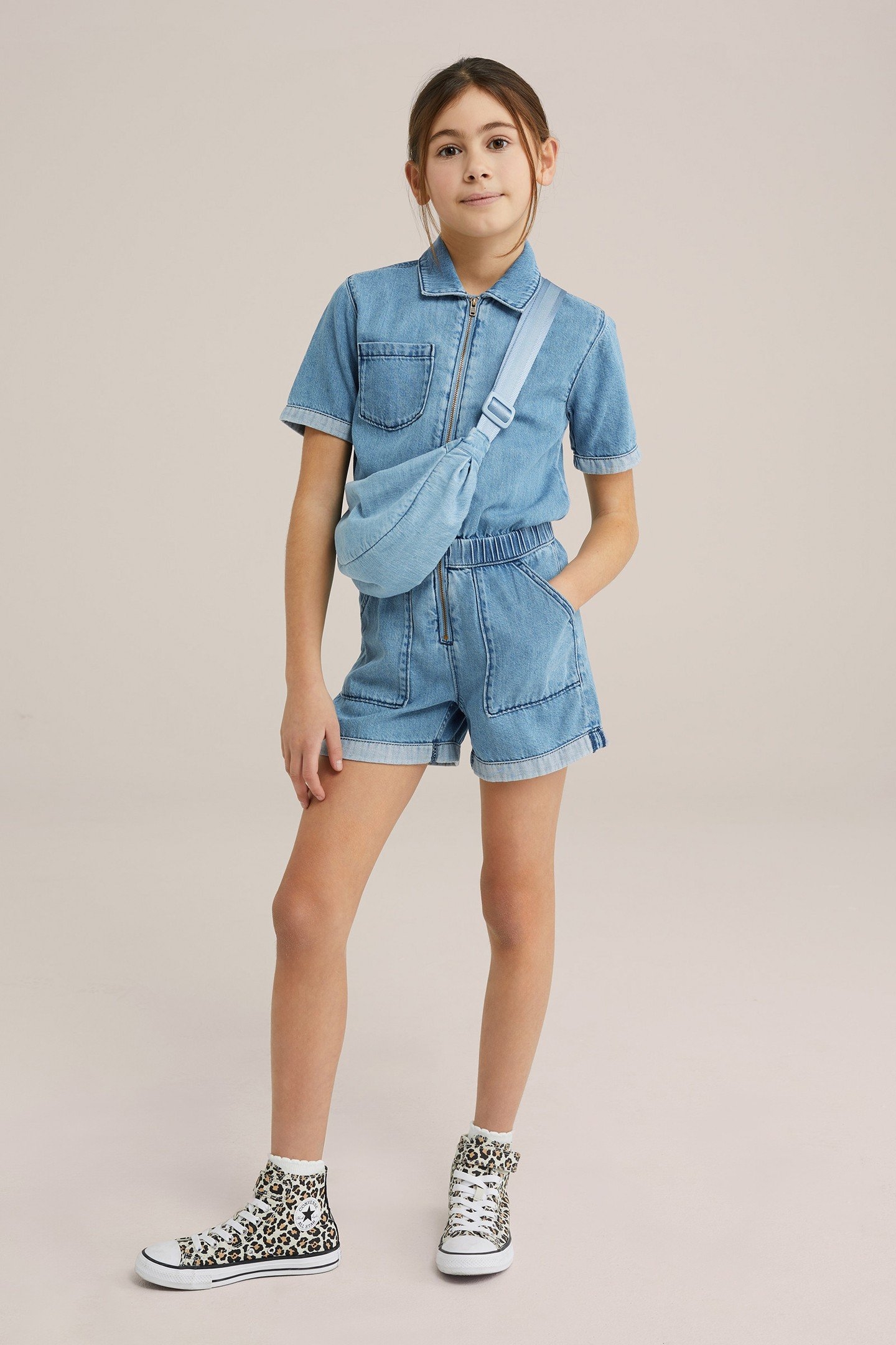 GIRLS JUMPSUIT LIGHT BLUE 4