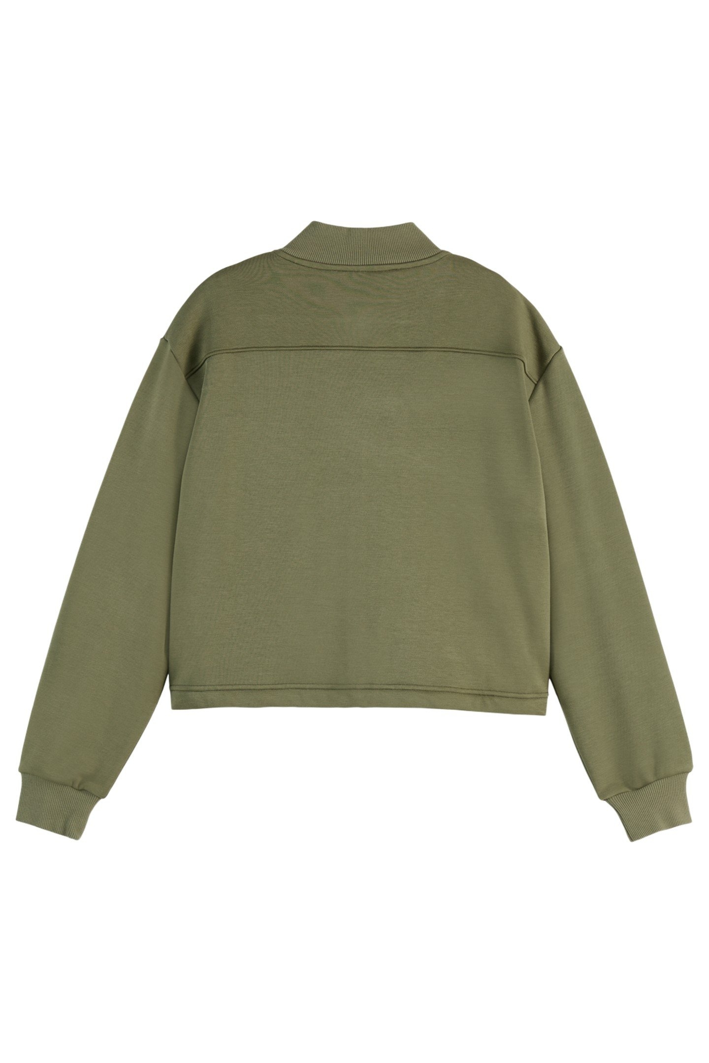 TENCEL JERSEY BOMBER WASHED MILITARY 6