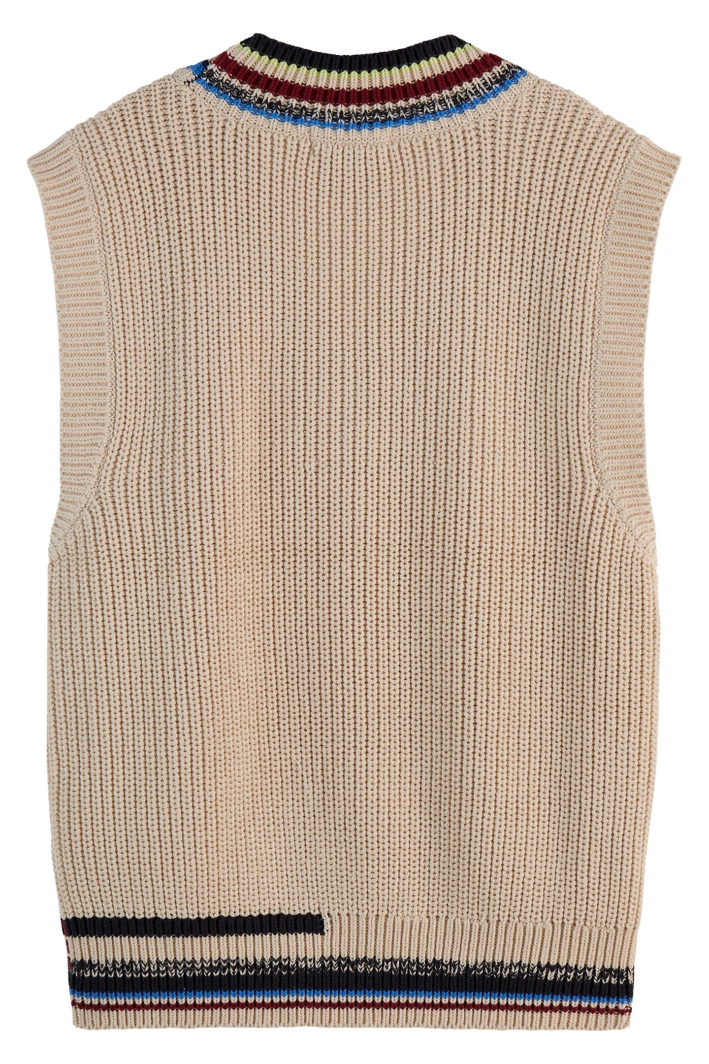 STRIPE TRIM KNITTED SPENCER LIGHT CALICO 4