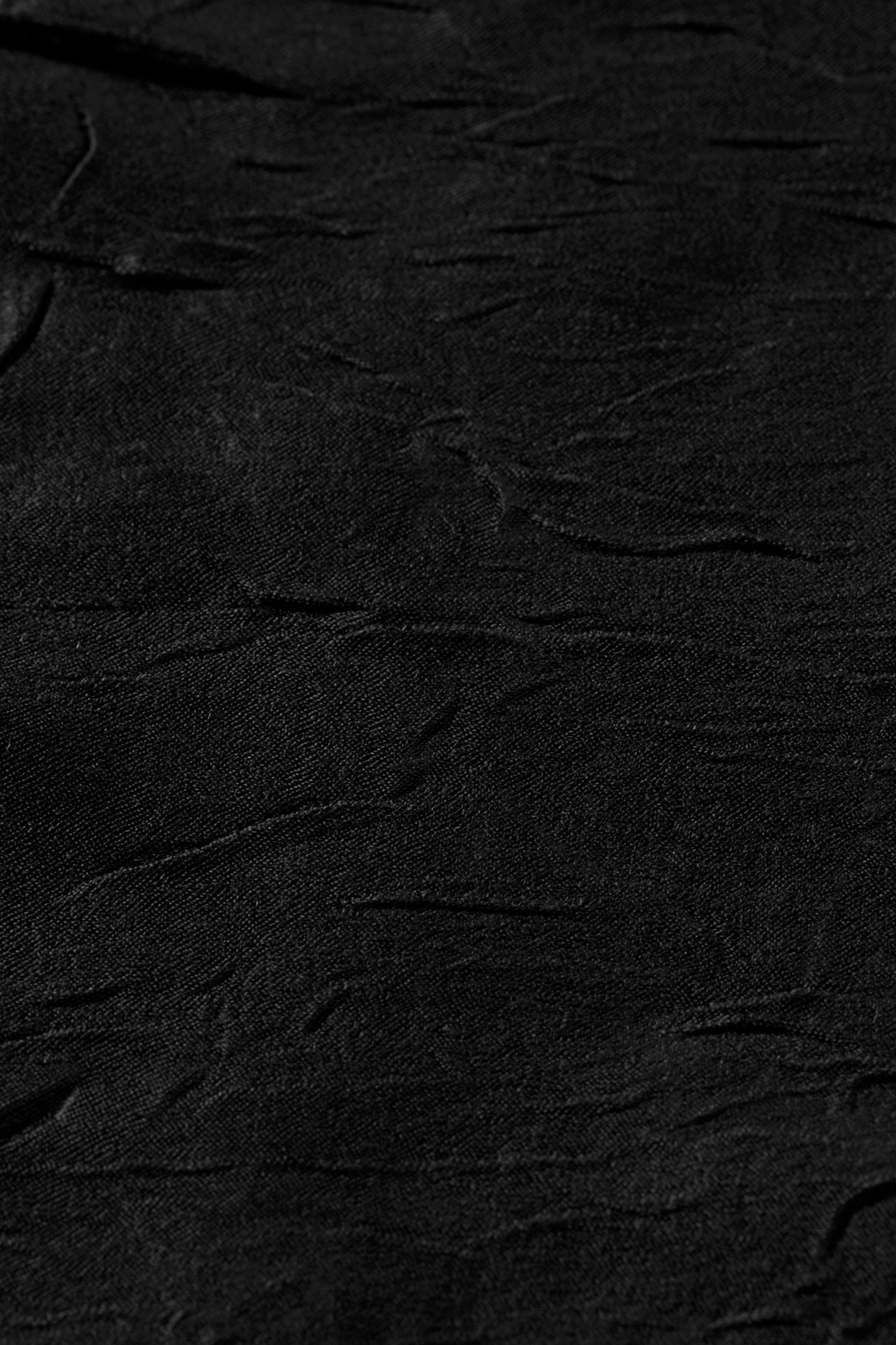 CRUSHED SATIN WRAP TOP BLACK 2