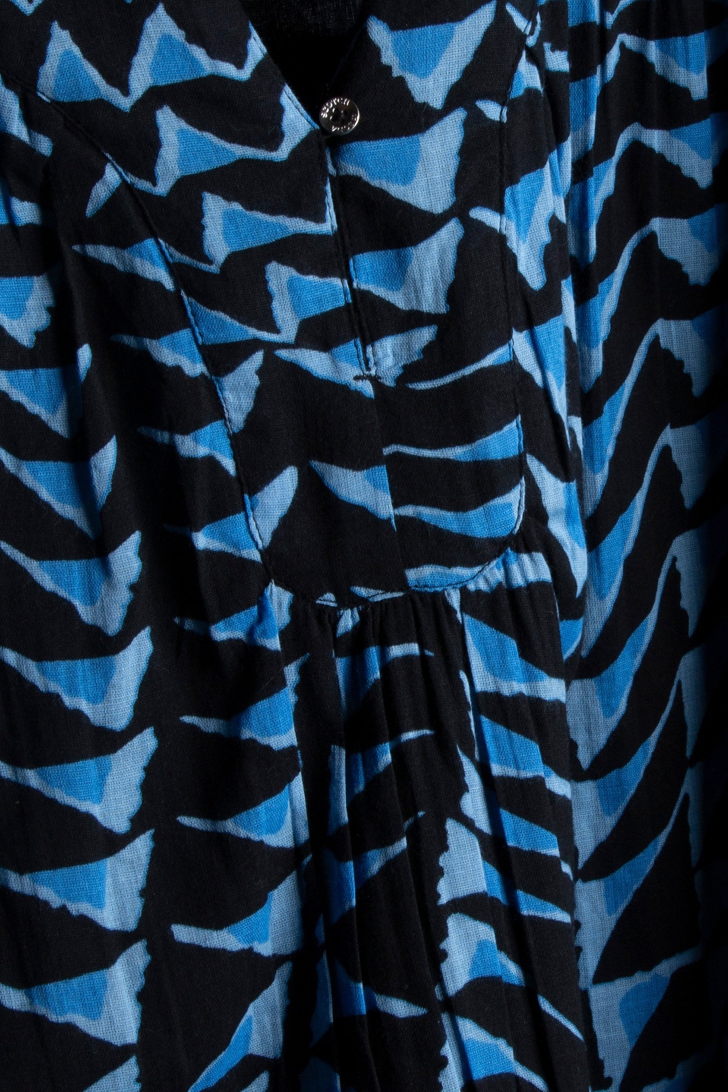 PRINTED CRINKLE MINI DRESS HOUSE OF MIRRORS BLUE 4