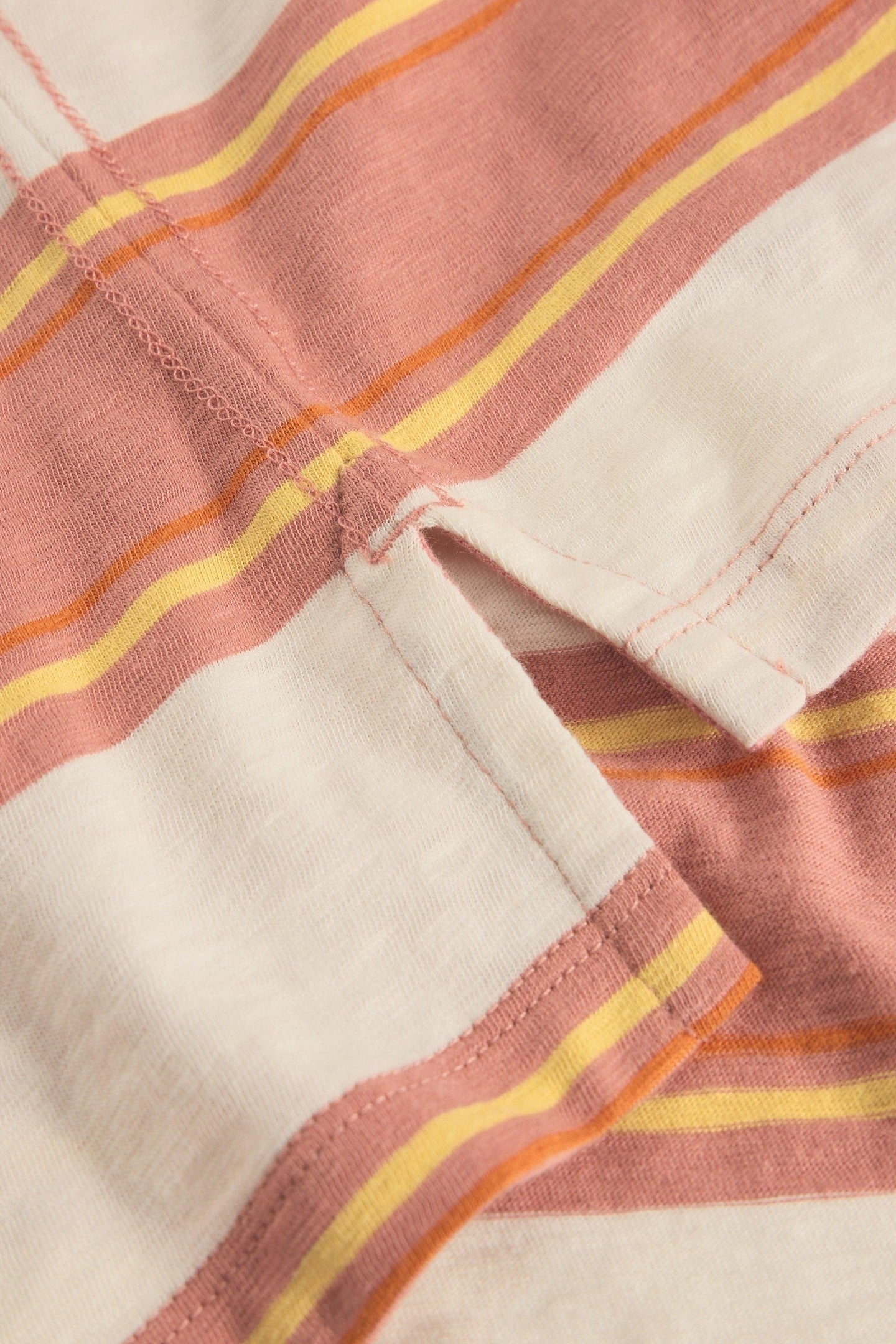 ABERSOCH STRIPE SS TEE WHITE MULTI 5